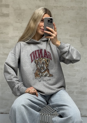 Isoli hoodie beaded baby tiger print Paloma A1060024 Ganni 